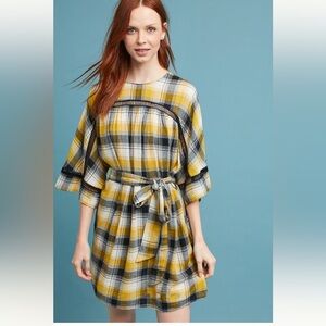 Anthropologie x Maeve Tie-Waist Kimono Tunic Dress 037